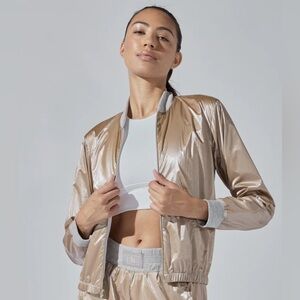Heroine sport GLOW BOMBER [TAUPE SHIMMER] size S